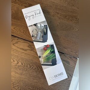 NEW! CW HOME Roll Up Dish Drying Rack over the sink stainless steel silicon